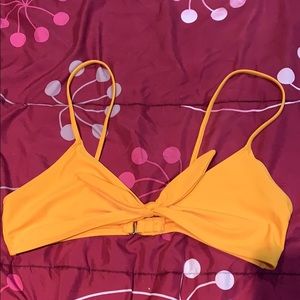 Forever 21 yellow bikini top